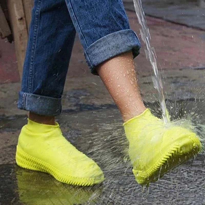 Vintage Rubber unisex Boots Reusable Latex Waterproof Rain Shoes Cover