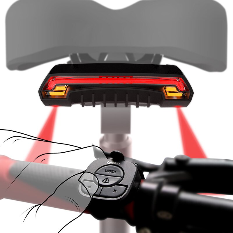 X5 Wireless bike Brake light  Rear Turn Bicycle