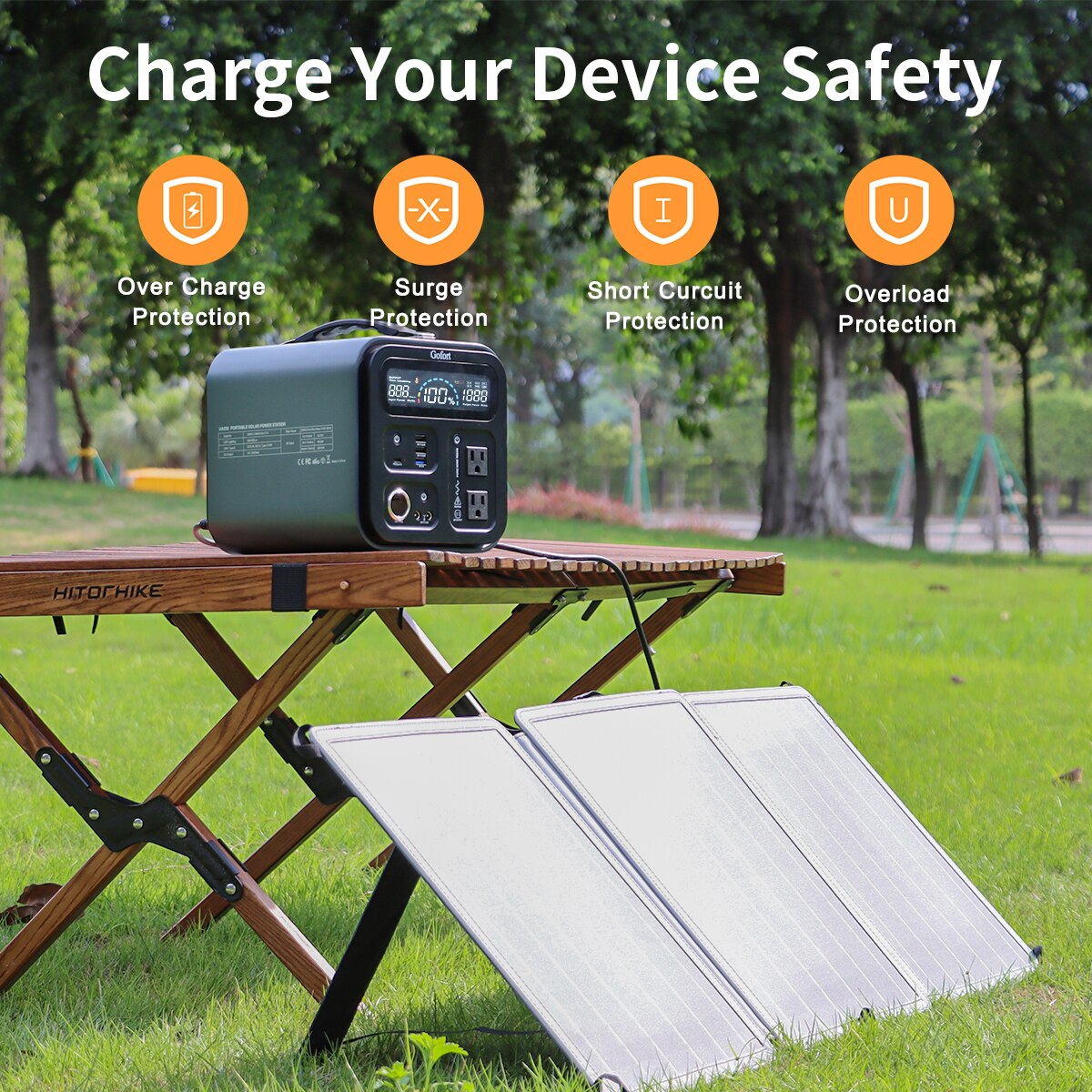 60W 18V Portable Solar Panel Foldable Solar Charger with USB DC QC 3.0 Output Compatible with Solar Power Station Phones Trip