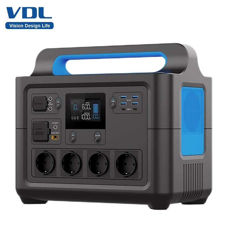 VDL Portable Power Station 1228Wh/1500W, 120V-220 Outdoor Camping RV