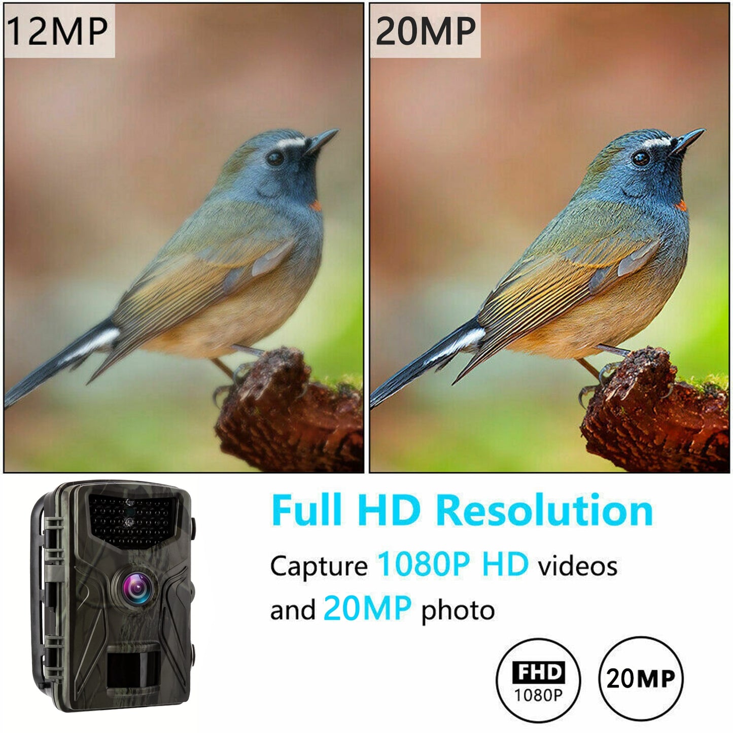 20MP 1080P Hunting Trail Camera With infrared detection