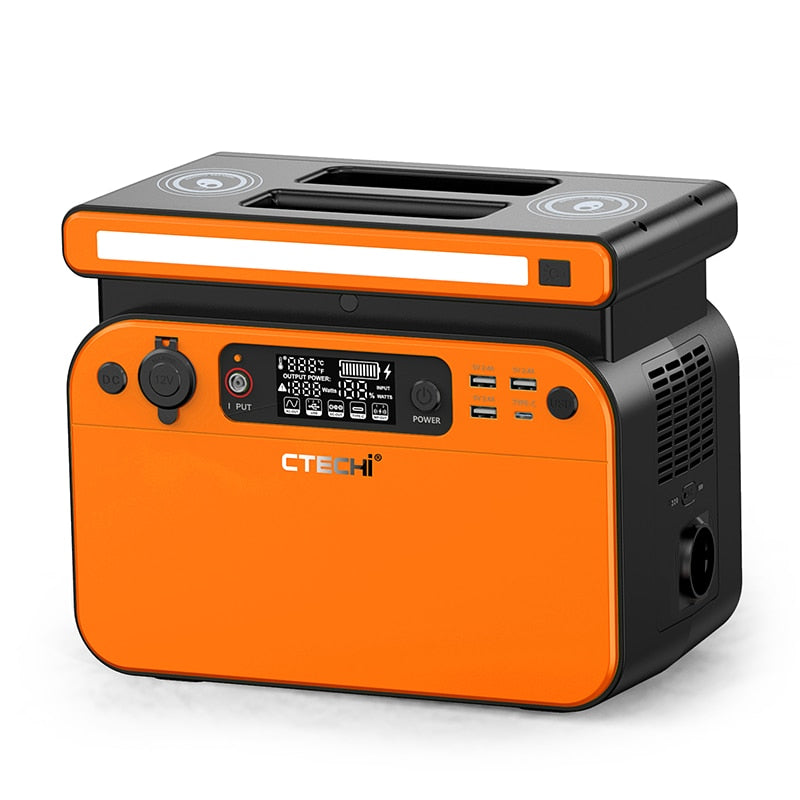 Portable Power Station 500W 518Wh Solar Generator, 3.5 Hours Fully Recharged with PD 60W Quick Charge