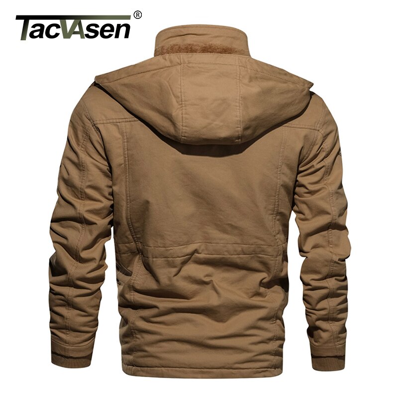 TACVASEN Military Fleece Jacket Mens