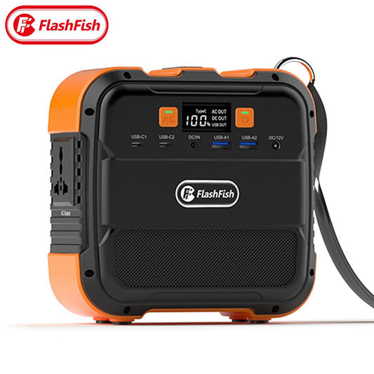 Power Station Portable Solar Generator AC 220V 120W Output 98Wh Emergency Lighting Backup Powerbank For Home Camping Power Suppl