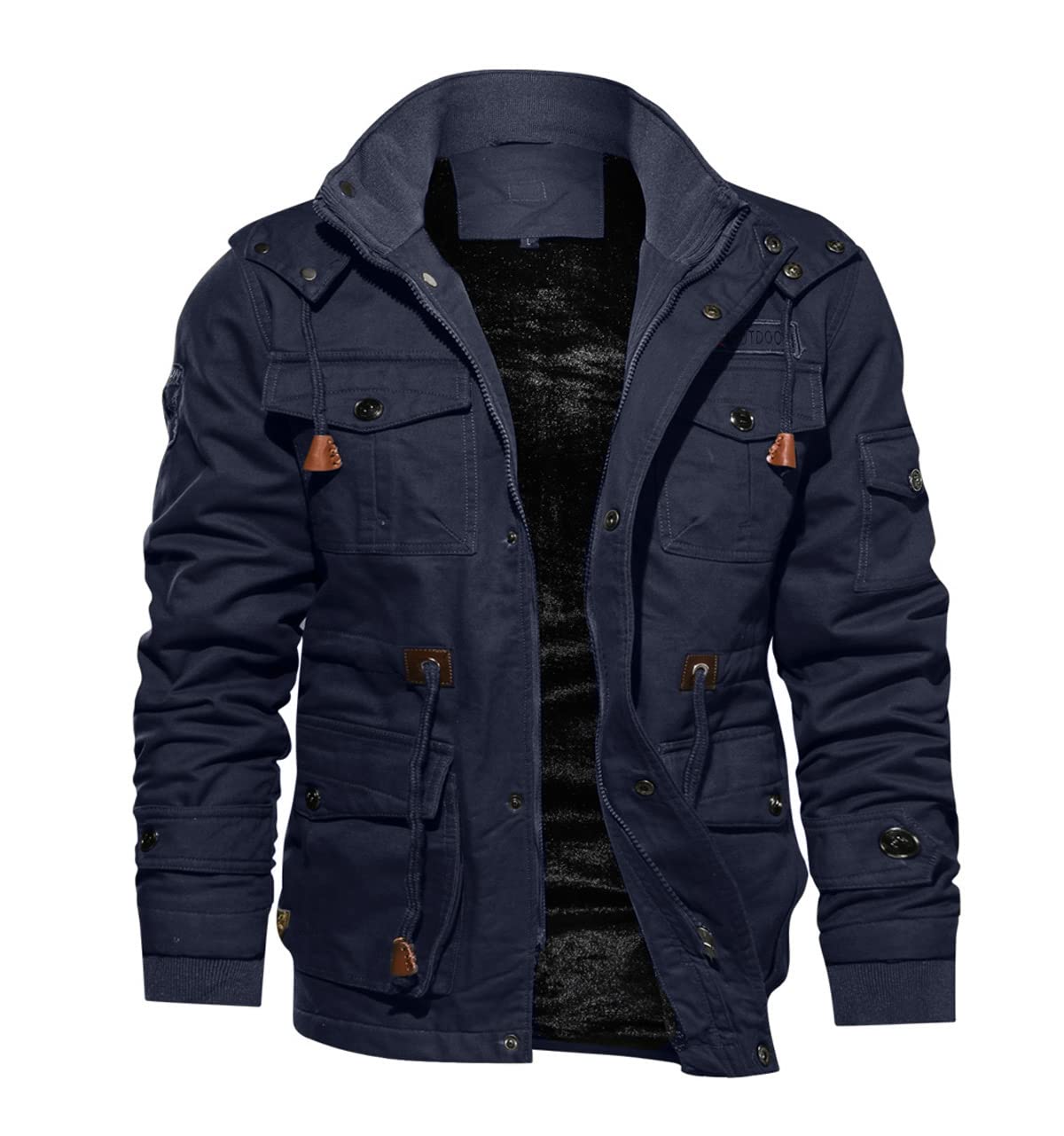 TACVASEN Military Fleece Jacket Mens