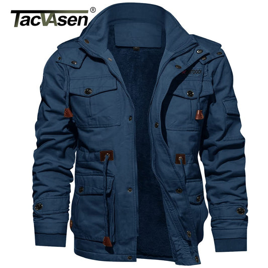 TACVASEN Military Fleece Jacket Mens