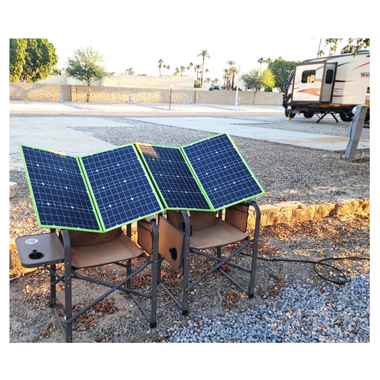 200W Portable Solar Charger Foldable Solar Panel Kit